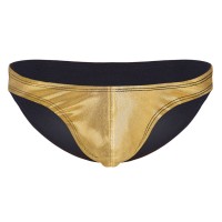 Мужские трусы-слипы с золотистой передней частью Мужские трусы-слипы с золотистой передней частью