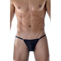 Черные полупрозрачные трусы-слипы