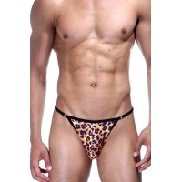 Мужские трусы-стринги леопардовой расцветки Don Moris Мужские трусы-стринги леопардовой расцветки Don Moris