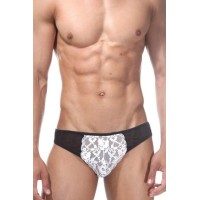 Черно-белые трусы-слипы