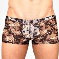 Мужские сетчатые боксеры с бежевыми розами Rose Boxer Мужские сетчатые боксеры с бежевыми розами Rose Boxer