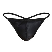 Черные мужские трусы-стринги Darkzone