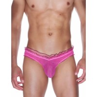 Мужские трусы-слипы из мягкой полупрозрачной ярко-розовой ткани Мужские трусы-слипы из мягкой полупрозрачной ярко-розовой ткани