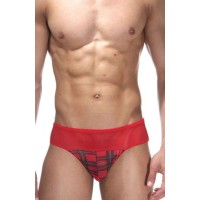 Мужские трусы-тонги с нижней частью в клетку Мужские трусы-тонги с нижней частью в клетку