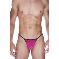 Мужские розово-черные трусы-стринги Мужские розово-черные трусы-стринги