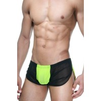 Мужские черно-лаймовые шорты Мужские черно-лаймовые шорты