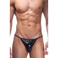 Мужские стринги из блестящей гладкой ткани Мужские стринги из блестящей гладкой ткани