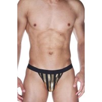 Мужские трусы-тонги в контрастную полоску Мужские трусы-тонги в контрастную полоску