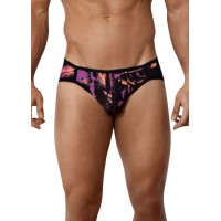 Черные принтованные трусы-джоки Natura Jockstrap Черные принтованные трусы-джоки Natura Jockstrap