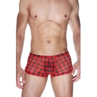 Мужские трусы-боксеры из полупрозрачной ткани в горох Мужские трусы-боксеры из полупрозрачной ткани в горох