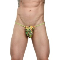 Мужские трусы-стринги с зигзагообразным принтом Мужские трусы-стринги с зигзагообразным принтом
