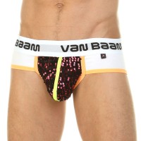 Оригинальные трусы-брифы с красными пайетками Оригинальные трусы-брифы с красными пайетками