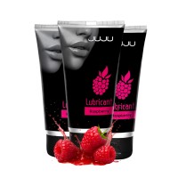 Набор из 3 съедобных лубрикантов JUJU со вкусом малины