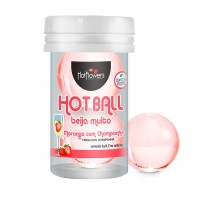 Лубрикант на масляной основе Hot Ball Beija Muito с ароматом клубники и шампанского (2 шарика по 3 гр.) Лубрикант на масляной основе Hot Ball Beija Muito с ароматом клубники и шампанского (2 шарика по 3 гр.)