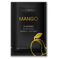 Лубрикант на водной основе с ароматом манго Wicked Aqua Mango - 3 мл. Лубрикант на водной основе с ароматом манго Wicked Aqua Mango - 3 мл.