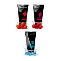 Набор из 3 лубрикантов JUJU (увлажняющий, клубника, малина) Набор из 3 лубрикантов JUJU (увлажняющий, клубника, малина)