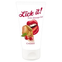 Лубрикант на водной основе Lick it! Cherry с ароматом вишни - 50 мл. Лубрикант на водной основе Lick it! Cherry с ароматом вишни - 50 мл.