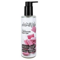 Лубрикант на водной основе Art-Style с ароматом бабл-гам - 250 мл.