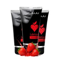 Набор из 3 съедобных лубрикантов JUJU со вкусом клубники Набор из 3 съедобных лубрикантов JUJU со вкусом клубники