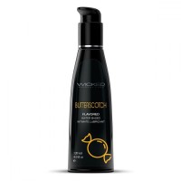 Лубрикант на водной основе с ароматом ирисок WICKED AQUA Butterscotch - 120 мл. Лубрикант на водной основе с ароматом ирисок WICKED AQUA Butterscotch - 120 мл.