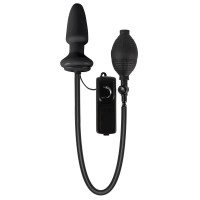 Черный анальный вибростимулятор с расширением Fanny Hills Butt Plug Черный анальный вибростимулятор с расширением Fanny Hills Butt Plug