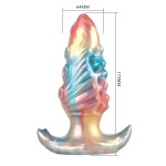 Анальная пробка с функцией расширения Ebon Leviathan - 17,5 см.