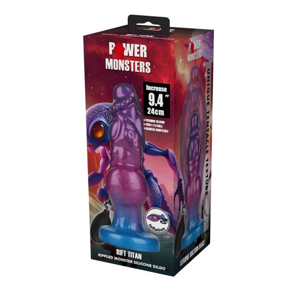 Фаллоимитатор с функцией расширения Rift Titan - 23 см. Фаллоимитатор с функцией расширения Rift Titan - 23 см.