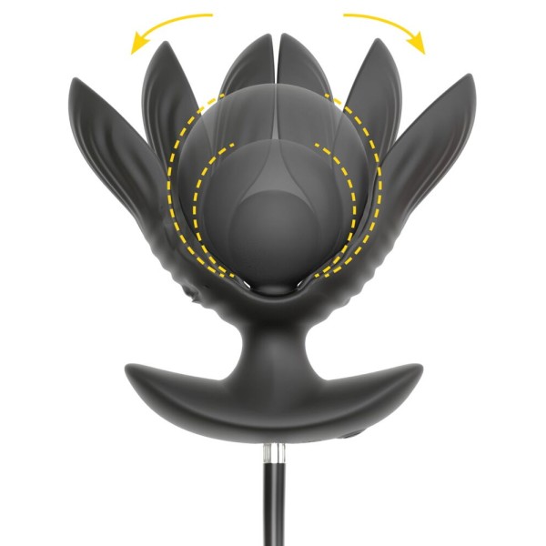 Черная расширяющаяся анальная пробка с вибрацией RC Inflatable Expander Plug with Vibration Черная расширяющаяся анальная пробка с вибрацией RC Inflatable Expander Plug with Vibration