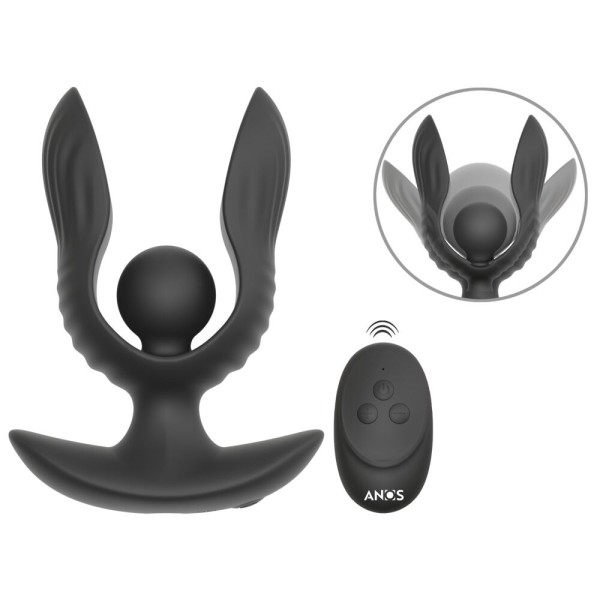 Черная расширяющаяся анальная пробка с вибрацией RC Inflatable Expander Plug with Vibration Черная расширяющаяся анальная пробка с вибрацией RC Inflatable Expander Plug with Vibration