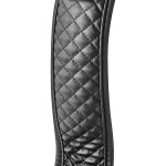 Черный ошейник с поводком COLLAR LEASH DIAMOND
