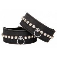 Черные наручники Diamond Studded Wrist Cuffs Черные наручники Diamond Studded Wrist Cuffs