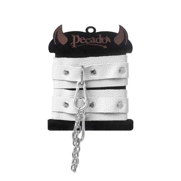 Белые мини-оковы со скруглёнными углами Белые мини-оковы со скруглёнными углами