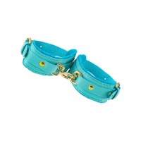 Голубые двуслойные кожаные оковы Голубые двуслойные кожаные оковы