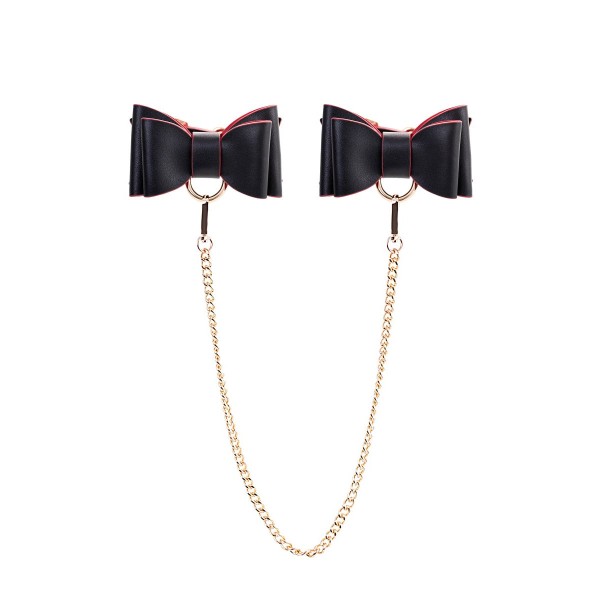 Черно-красный бондажный набор Bow-tie