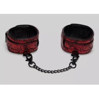 Красно-черные оковы Reversible Faux Leather Ankle Cuffs Красно-черные оковы Reversible Faux Leather Ankle Cuffs