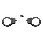Чёрные металлические наручники SHOTS TOYS Black