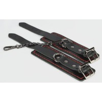 Стильные наручники Богема с контрастной строчкой