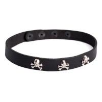 Кожаный чокер Веселый Роджер Кожаный чокер Веселый Роджер