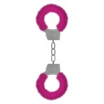 Пушистые розовые наручники OUCH! Pink