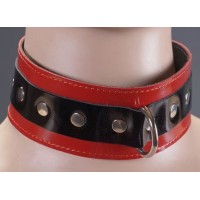 Черно-красный лаковый ошейник Черно-красный лаковый ошейник