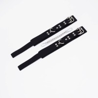 Черные кожаные оковы с регулируемыми ремешками Черные кожаные оковы с регулируемыми ремешками