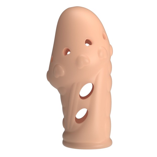 Телесная насадка на пенис Booker - 8 см.