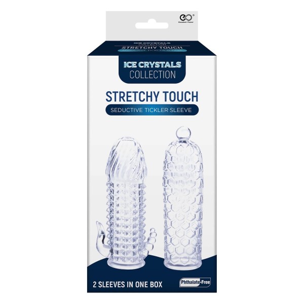 Набор из 2 прозрачных насадок на член Seductive Tickler Sleeves Set