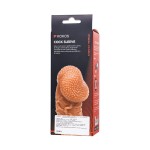Телесная закрытая насадка с венками Cock Sleeve Size S - 13,8 см.