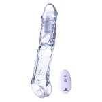 Прозрачная насадка-удлинитель Length Enhancer With Bullet с подхватом - 22,3 см.