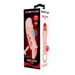 Телесная насадка с вибрацией Cecelia - 18,5 см.