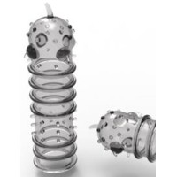 Прозрачная насадка XL PENIS с рельефной поверхностью - 16 см. Прозрачная насадка XL PENIS с рельефной поверхностью - 16 см.