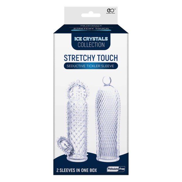 Набор из 2 прозрачных насадок на член Seductive Tickler Sleeves