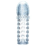 Прозрачная закрытая насадка на пенис - 13,5 см.