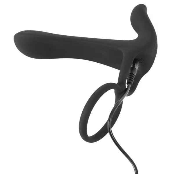 Черная насадка на член с вибрацией Couple’s Vibrator Черная насадка на член с вибрацией Couple’s Vibrator